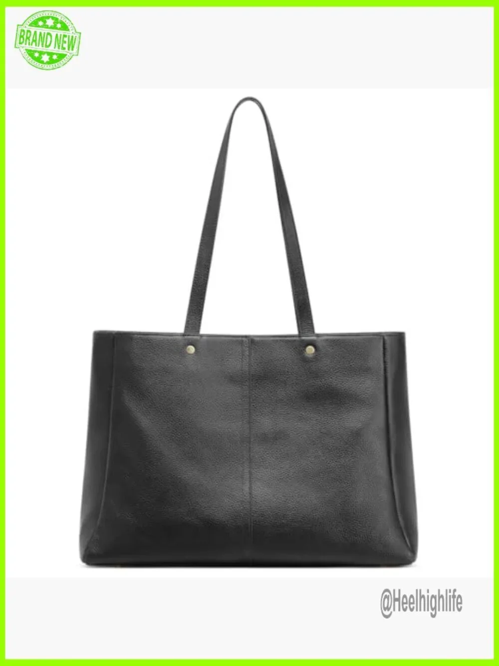 Large Leather Tote Satchel with Luggage Sleeve, Multi-Compartment Work Bag